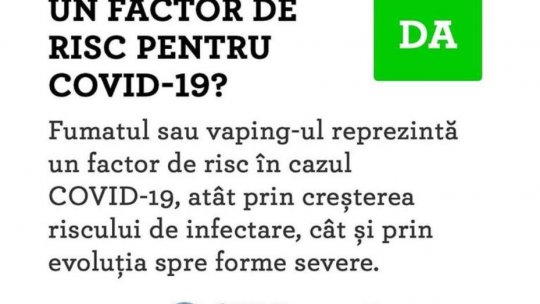 ECDC recomandă includerea fumătorilor în lista vulnerabilă #Covid-19