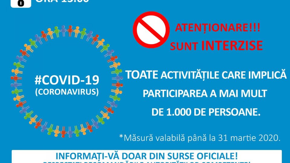 #coronavirus Dosare penale pentru nerespectarea măsurilor de prevenție