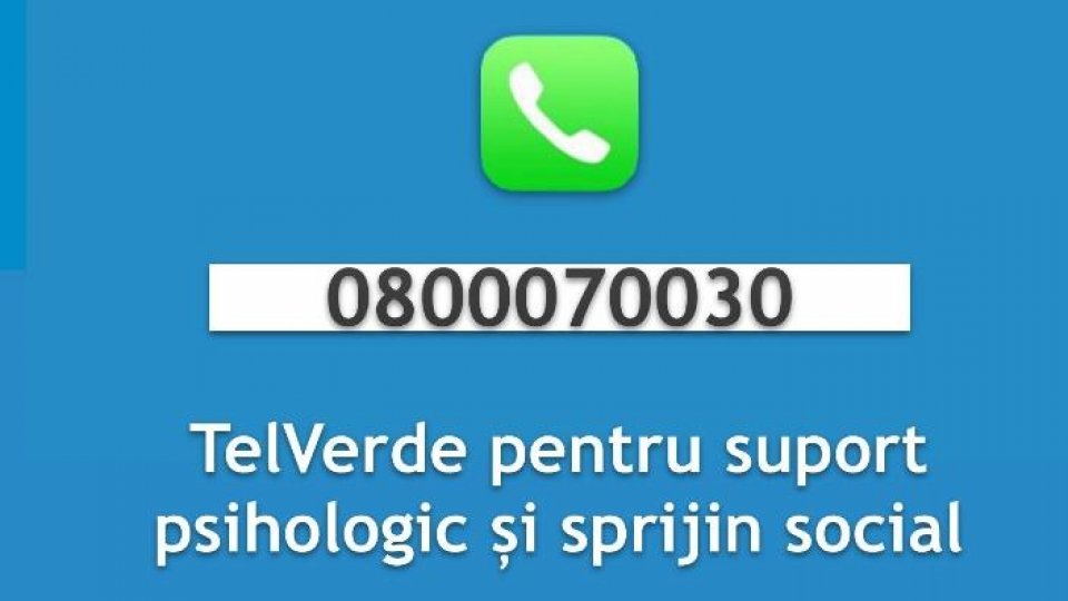 TelVerde pentru suport psihologic și sprijin social
