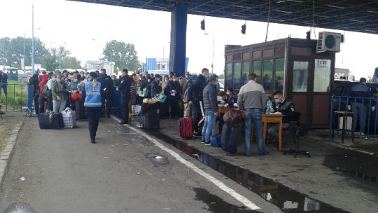 Punctele de frontieră din vestul României sunt aglomerate