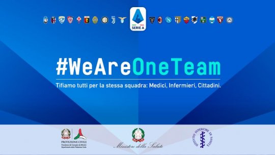 Guvernul italian le dă voie fotbaliștilor să se antreneze de mâine
