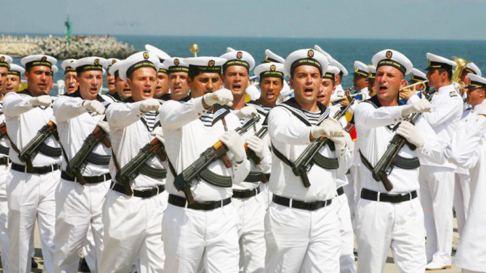 Rehearsals for the ceremony dedicated to the Romanian Navy Day