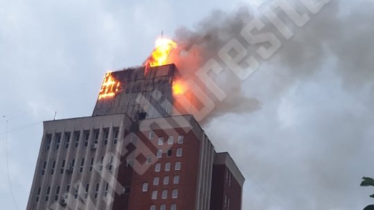 Incendiu la Consiliul Judeţean Caraş-Severin