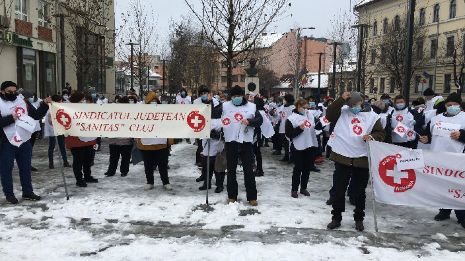 Cluj: Protest al Federației Sanitas