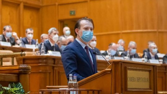 Premierul interimar Florin Cîţu este invitat luni în parlament 