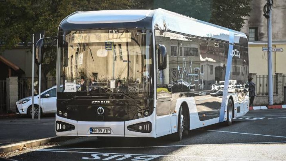 Prototipul primului autobuz electric românesc, în teste, la Sibiu