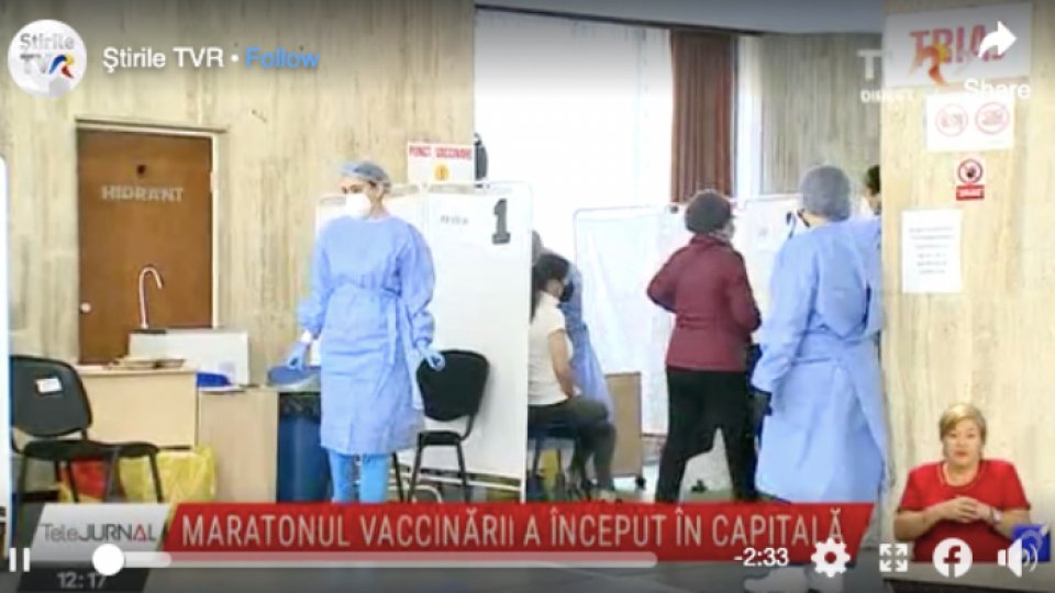 „Maratonul pentru viață” - acţiune de vaccinare împotriva SARS-CoV-2