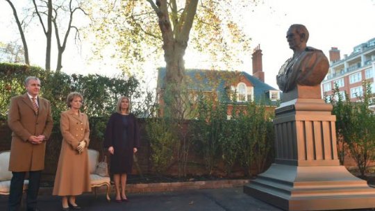 La Londra a fost dezvelit un bust al Regelui Mihai