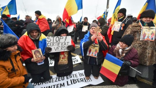 Zeci de amenzi date de poliţie după protestul iniţiat de partidul AUR