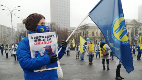 București: Protest al reprezentanţilor personalului din sănătate 