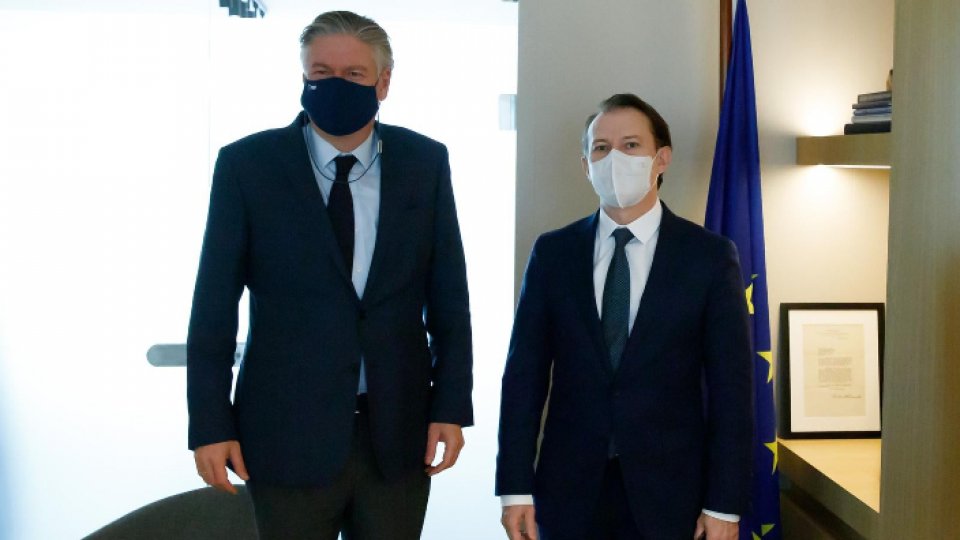 Premierul Florin Cîţu, discuţii cu oficialităţile europene