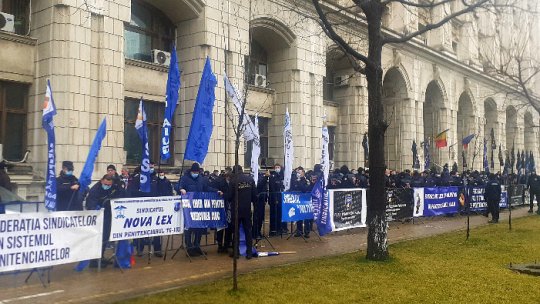 Protest la sediul Ministerului de Justiţie