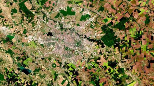 Bucureștiul văzut din spațiu de sateliții Agenției Spațiale Europeane