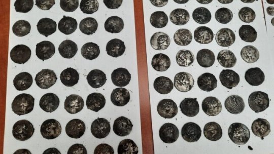 Over 200 ancient coins, discovered at Buftea