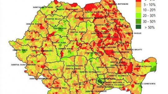 HARTĂ: Topul vaccinării în România