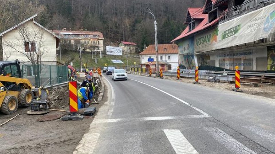 Reparații capitale la podul de la Azuga