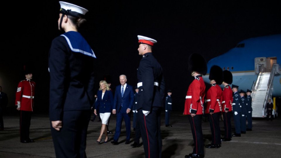 Preşedintele SUA, Joe Biden, a sosit în Marea Britanie