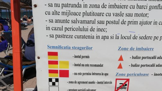 Campanie de prevenire a riscului de înec în staţiunile de la Marea Neagră