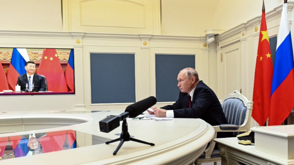 Videoconferinţă între preşedinţii Rusiei şi Chinei