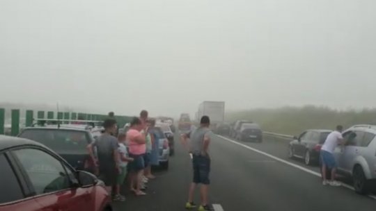 Accidente în lanţ pe Autostrada Soarelui 