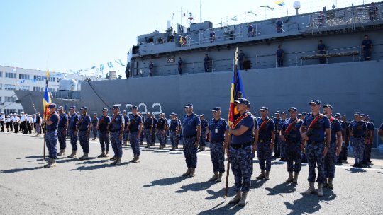 Rehearsal for the Romanian Navy Day, in Constanta