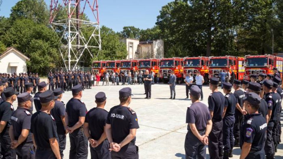 Grecia: Pompierii români asigură protecția a trei localități din Attica