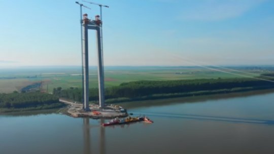 Podul suspendat peste Dunăre de la Brăila la 50% 