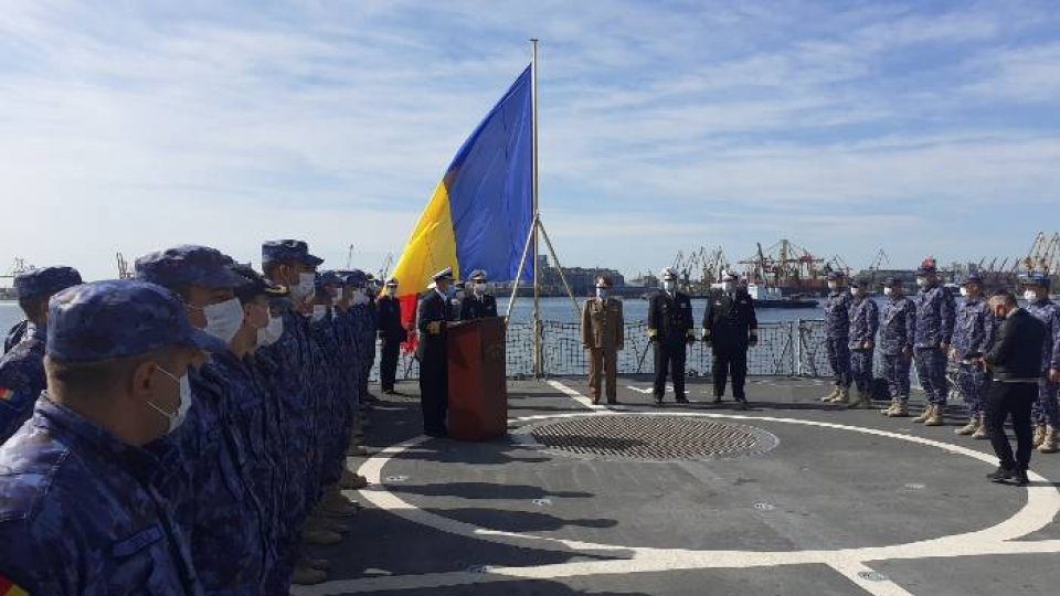 Fregata „Regina Maria”, final de misiune NATO în Marea Mediterană