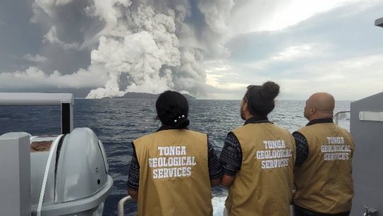 O altă "erupţie mare" a fost detectată la vulcanul subacvatic din Tonga 