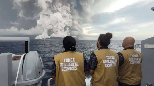 O altă "erupţie mare" a fost detectată la vulcanul subacvatic din Tonga