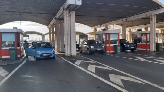 Aglomerație la intrarea în țară, la Giurgiu