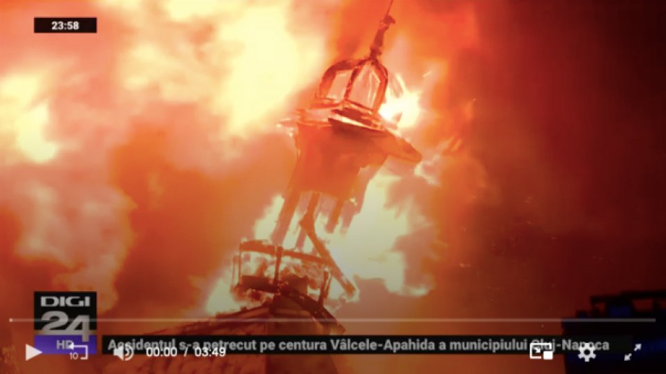 Dosar penal după incendiul de la Arhiepiscopia Constanța