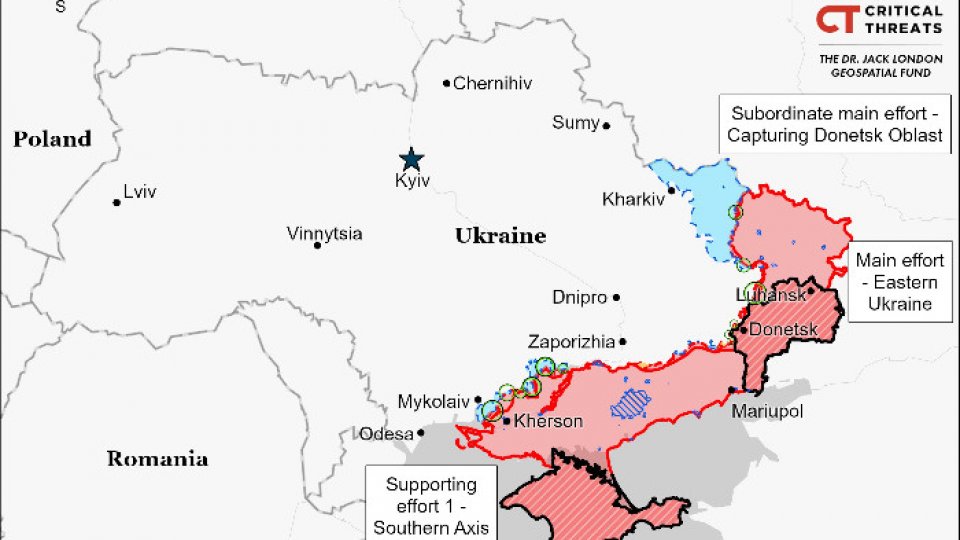 Președintele ucrainean acuză Rusia că țintește barajul Kakhovka