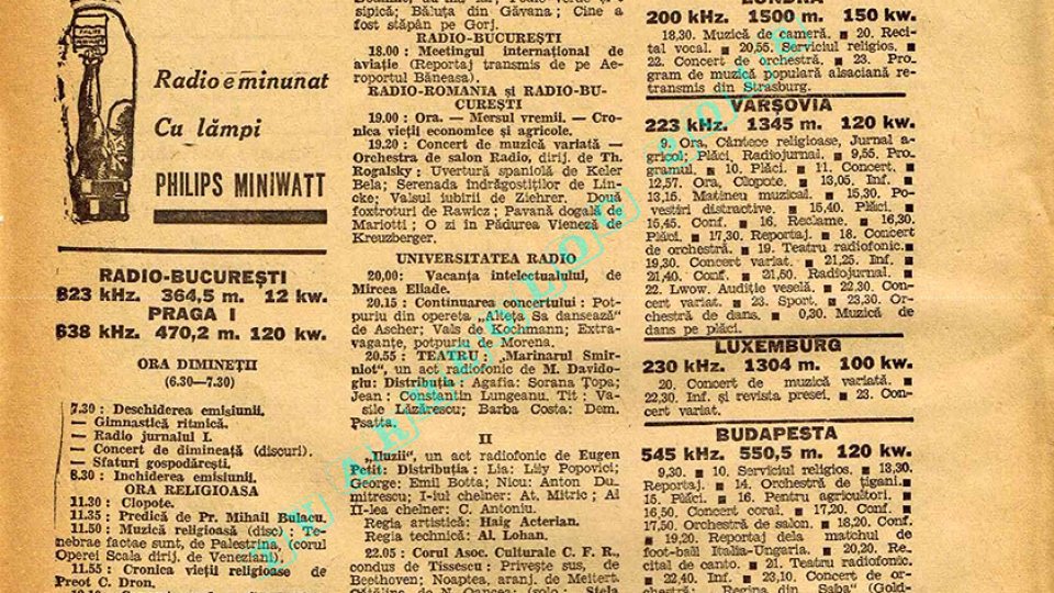 „Oameni la Radio. 1928-1938”