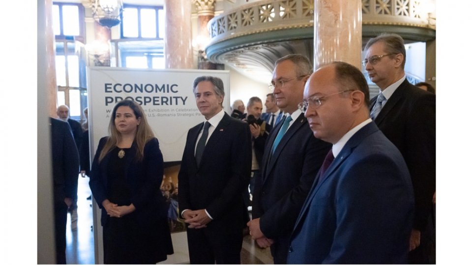 Declaraţii susţinute de ministrul afacerilor externe, Bogdan Aurescu şi secretarul de stat al SUA, Antony Blinken