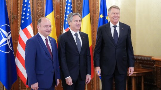 Antony Blinken s-a întâlnit cu preşedintele Klaus Iohannis şi cu premierul Nicolae Ciucă