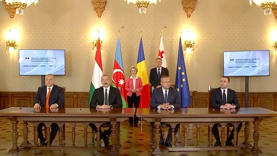 Un cablu submarin pentru transportul energiei electrice prin Marea Neagră către Uniunea Europeană va fi construit de Azerbaidjan, Georgia, România și Ungaria