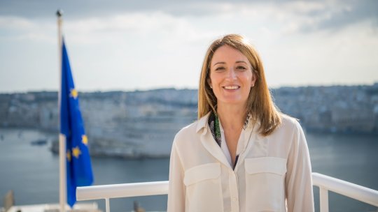 Preşedinta Parlamentului European, Roberta Metsola, se află la Bucureşti