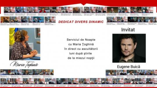 Actorul și regizorul român cu o carieră de succes în SUA, Eugene Buică, vine la Serviciul de noapte