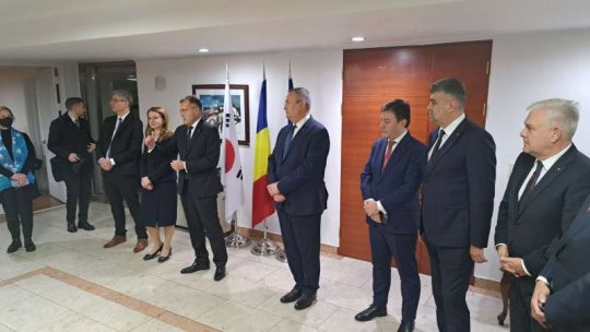 Premierul Nicolae Ciucă și președintele Camerei Deputaților, Marcel Ciolacu, continuă vizita în Coreea de Sud