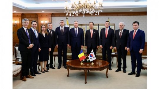 Aflați la Seul, premierul Nicolae Ciucă și președintele Camerei Deputaților, Marcel Ciolacu, au participat la un forum de afaceri