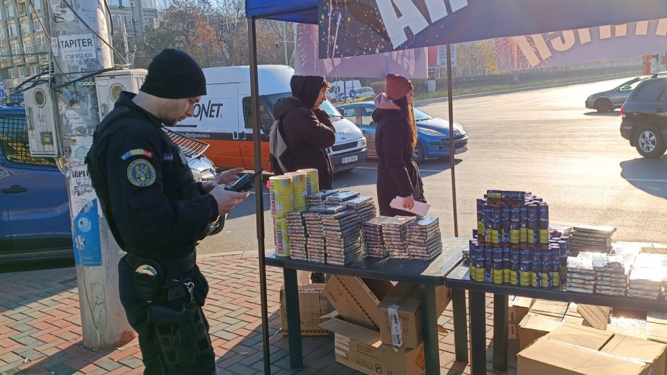Poliția a confiscat peste 87 de tone de articole pirotehnice