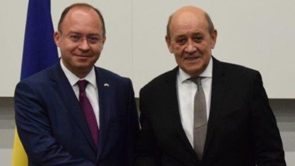 Ministrul francez de externe, Jean-Yves Le Drian, vizită în România
