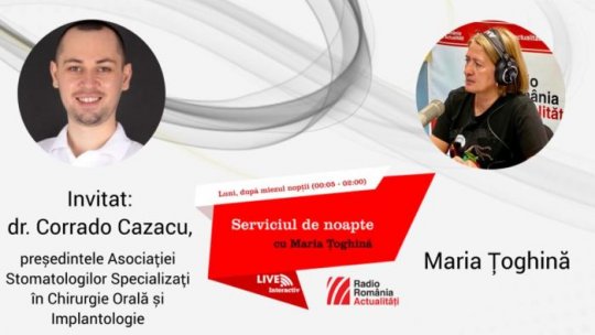 Medicul stomatolog Corrado Cazacu vine la Serviciul de noapte
