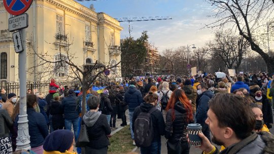 Bucureşti: Miting de sprijin pentru Ucraina