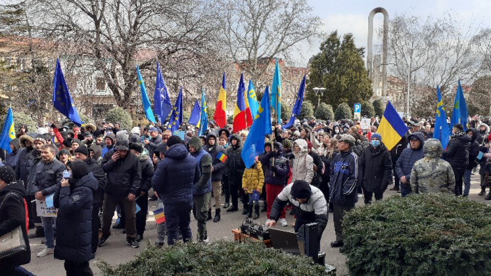 Manifestare de solidaritate cu Ucraina, la Constanţa