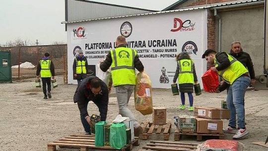 Un tir cu donații din Italia a ajuns la Târgu Mureș #refugiațiUcraina