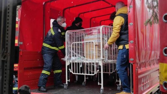  Un nou transport de ajutoare umanitare a plecat din Bucureşti spre Ucraina