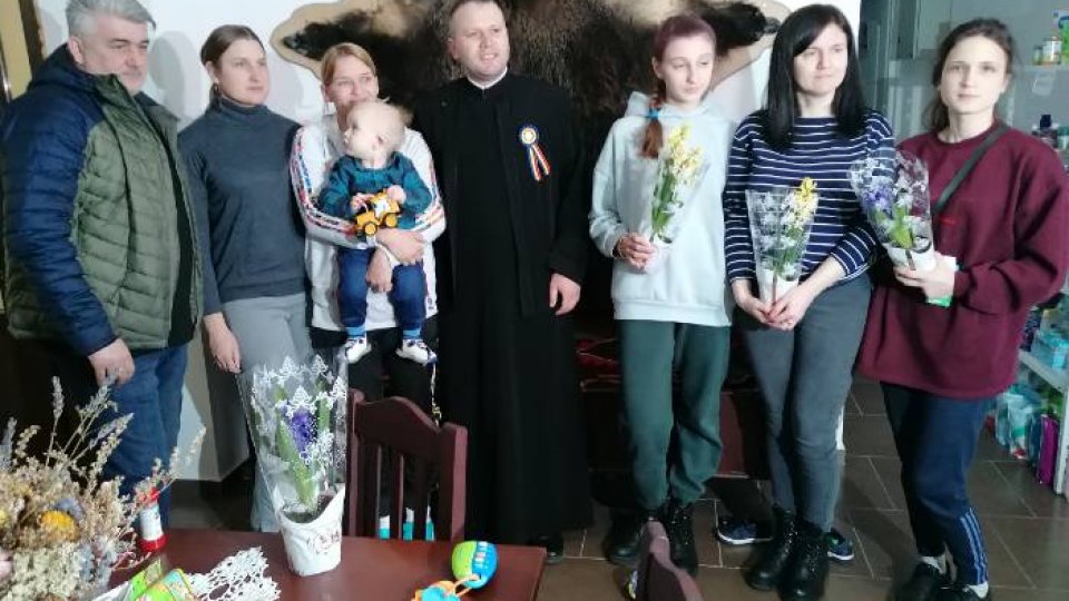 Mureș: Flori și un gând bun pentru refugiatele din Ucraina