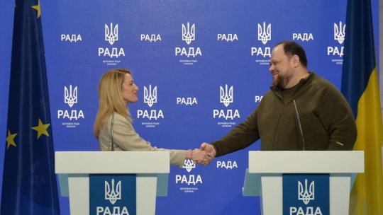 Președinta PE, Roberta Metsola, a ajuns la Kiev: Suntem alături de voi